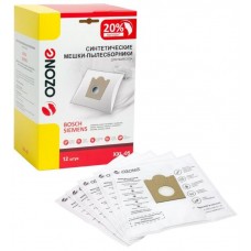 Мешки пылесборники OZONE XXL-05, для Bosch, тип Typ G, синтетические, многослойные, 12шт. + 2 фильтра 